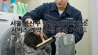 서울 용산구 한강로2가 대청소 서비스 계약 분쟁 해결 가이드 🔑